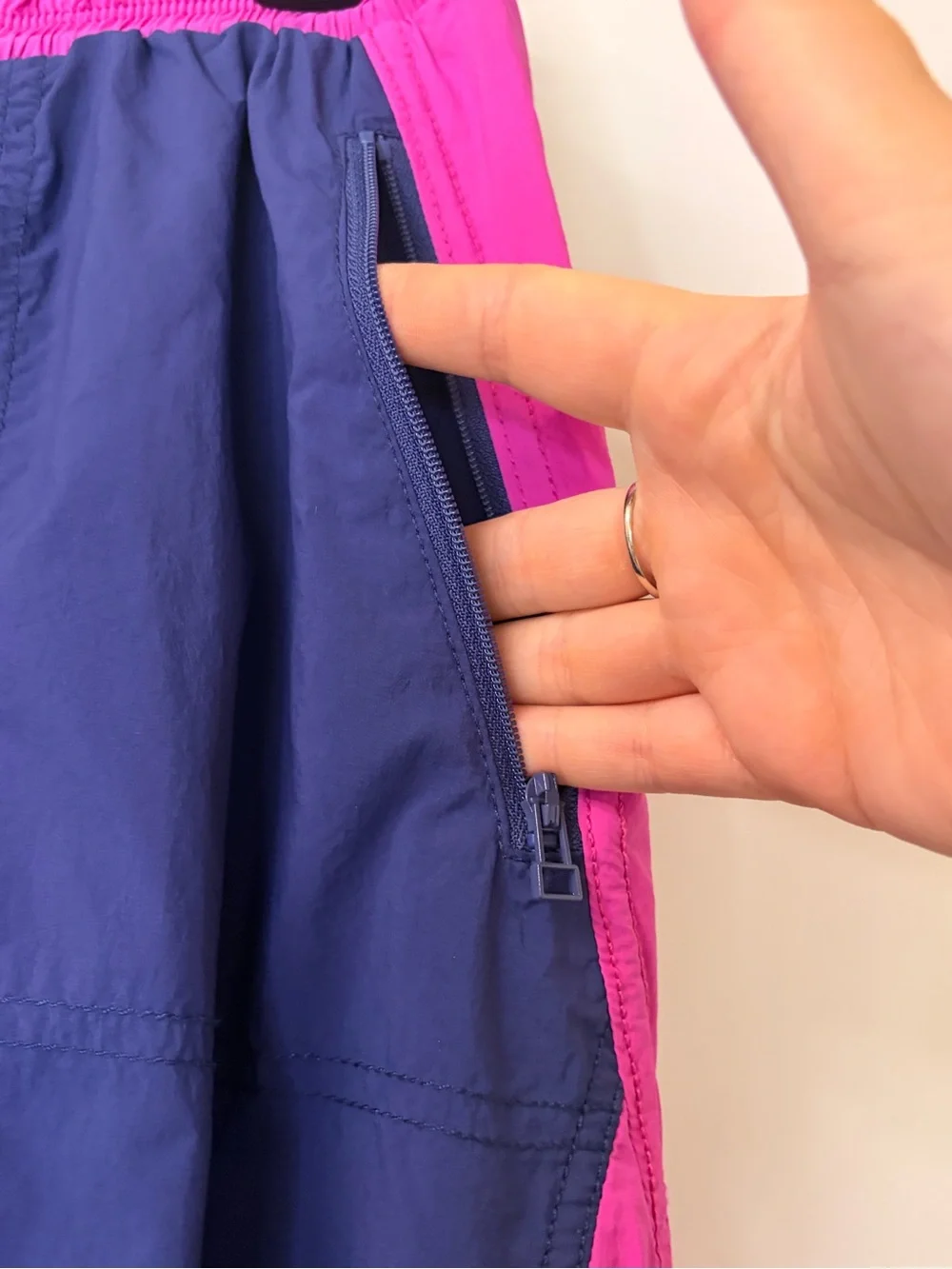 Daily Practice by Anthropologie Sporty Colorblock Maxi Skirt in Navy and Pink - Picture 4 of 15